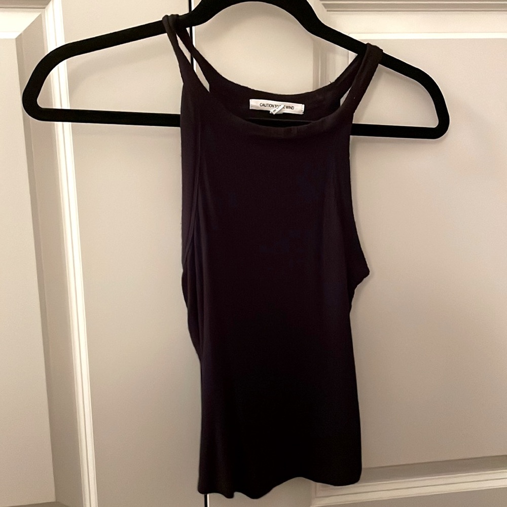 Black tank top